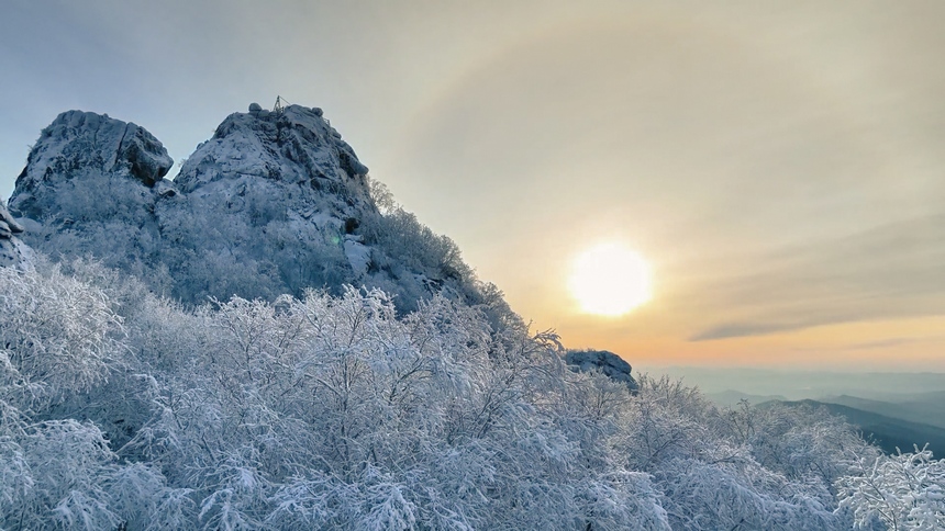 黑龍江集賢：雪后山川景色新